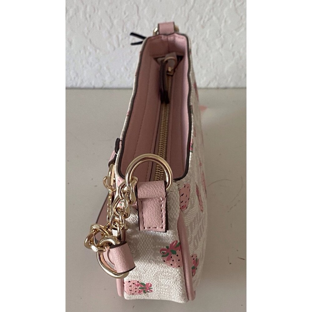 Juicy Couture Berry Sweet Strawberry Shoulder Bag Purse Angel Crystal Pink NEW - Picture 10 of 16